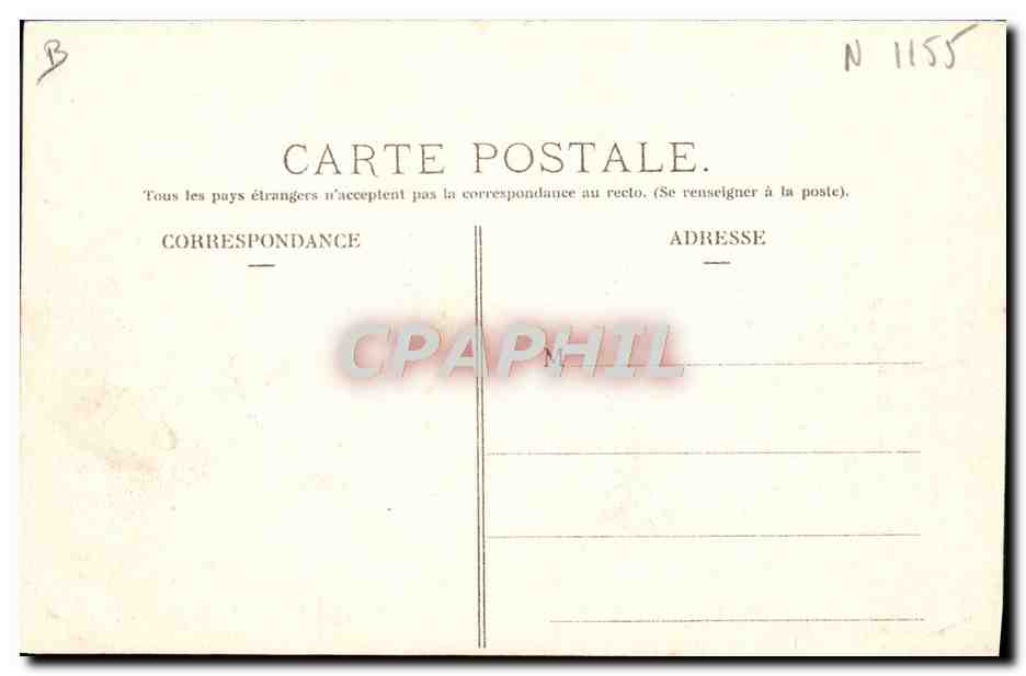 CPA Automobile Circuit d'Auvergne coupe gordon Bennett 1905 Tournant du gendarme  — Verso