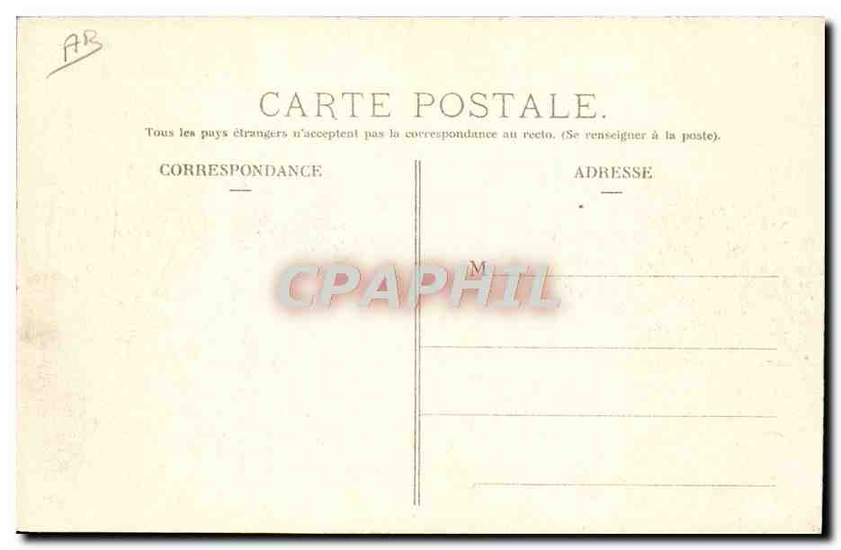 Strada del Circuito prima delle 4 strade, vicino Clermont-Ferrand — Gordon Bennett 1903 — Edizione L'Ilironnelle, Parigi, n°15 — Verso