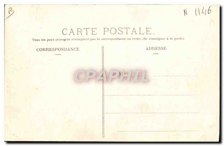CPA Automobile Circuit d'Auvergne coupe gordon Bennett 1905 Route de la baraque sous le roche percee Velo Cycle — Verso