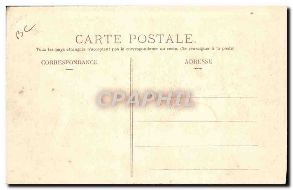 CPA Automobile Circuit d'Auvergne coupe gordon Bennett 1905 plaine de Laschamps et le Puy de Dome Depart et arrivee de  — Verso