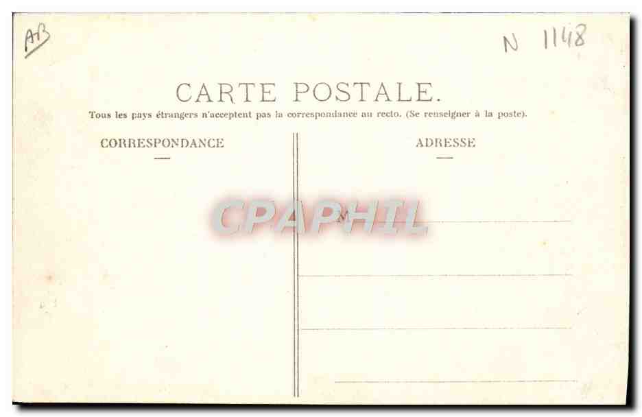 CPA Automobile Circuit d'Auvergne coupe gordon Bennett 1905 Grand tournant pres la Baraque  — Verso