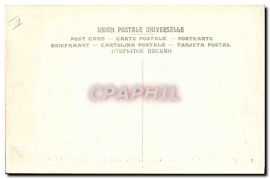 CPA Automobile Circuit d'Auvergne coupe gordon Bennett 1905 Circuit Michelin Route en corniche et virages Goutelle — Verso