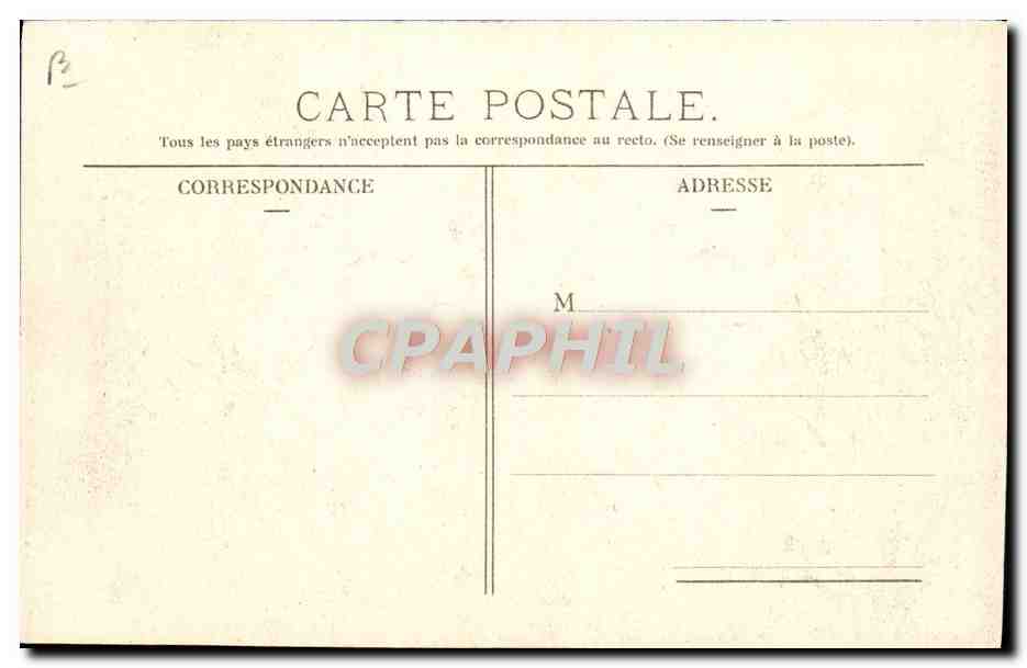 Ruta de la Baraque bajo la Roche percée — Circuito de Auvergne, Copa Gordon Bennett 1905 — L'Hirondelle, París — Reverso