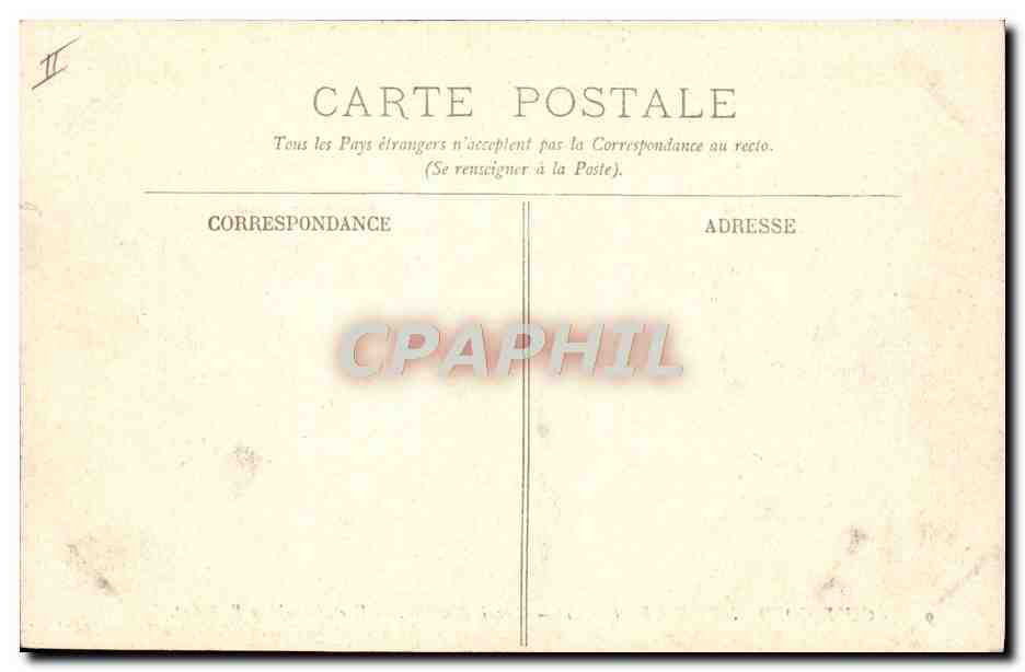 CPA Automobile Circuit d'Auvergne coupe gordon Bennett 1905 Circuit Michelin Vue generale de Rochefort  — Verso