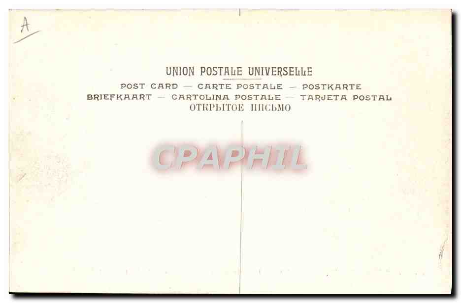 CPA Automobile Circuit d'Auvergne coupe gordon Bennett 1905 Circuit Michelin Virage des 4 routes de Nebouzat  — Verso