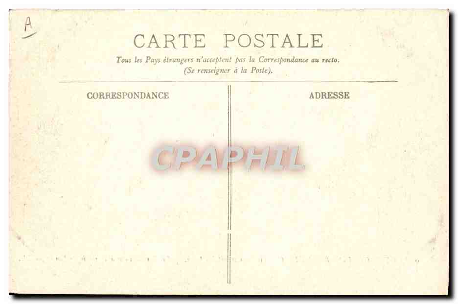 CPA Automobile Circuit d'Auvergne coupe gordon Bennett 1905 Circuit Michelin Vieilles maisons a la sortie de Lastic  — Verso