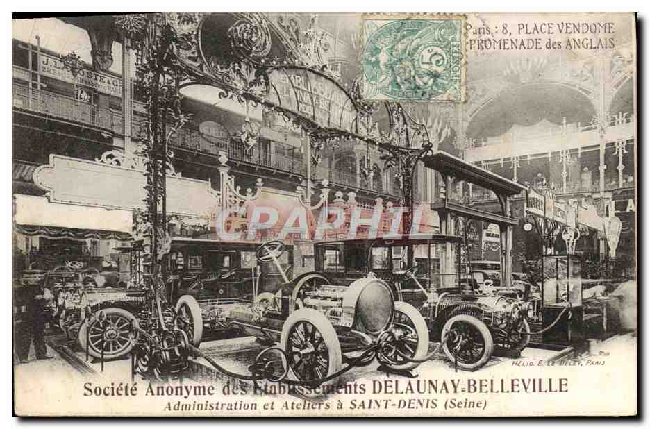 Société Anonyme des Établissements DELAUNAY-BELLEVILLE — Administration et Ateliers à SAINT-DENIS (Seine) — Hélios E. Le Beller, Paris