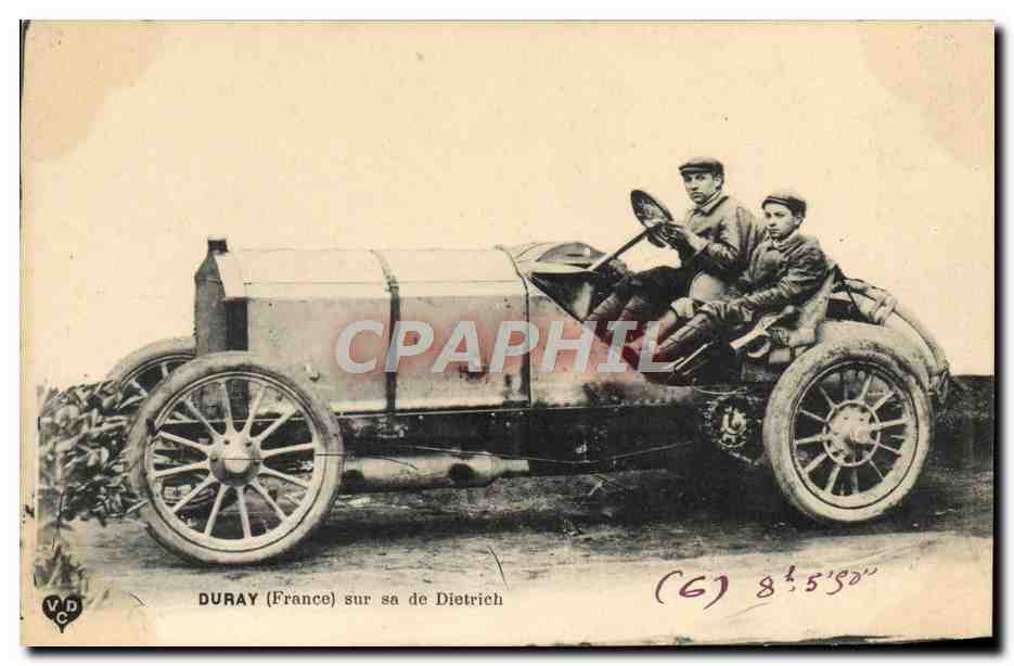 CPA Automobile Duray sur sa De Dietrich