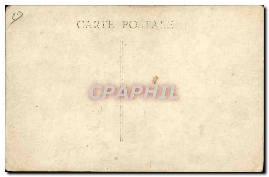CARTE PHOTO Automobile Chien  — Verso
