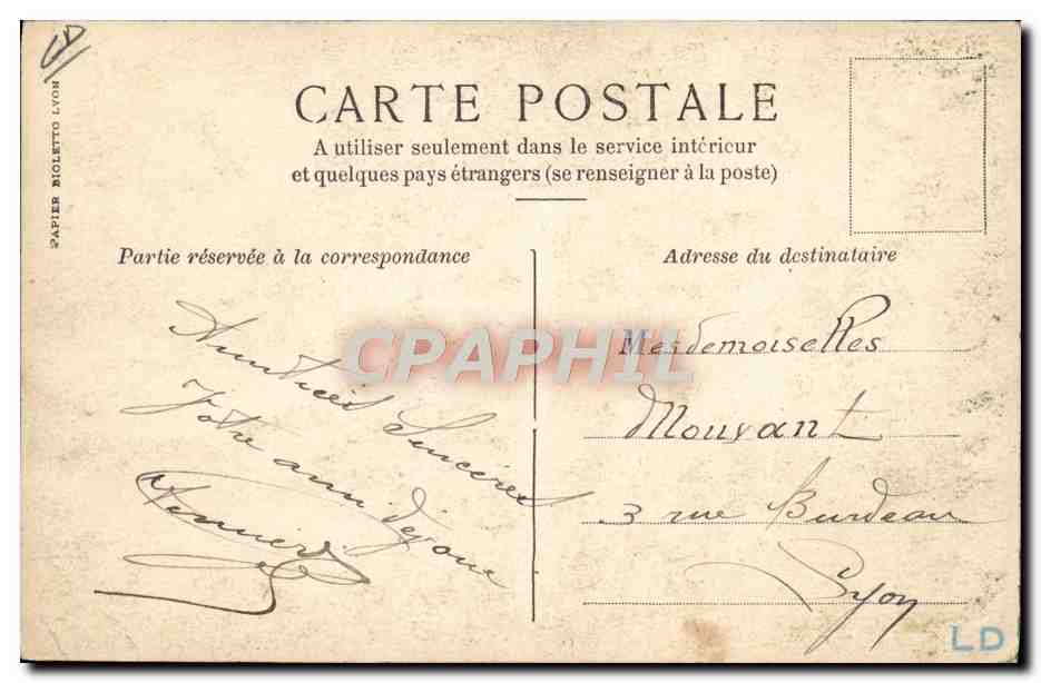 CPA Automobile Thery gagnant des eliminatoires 1905 Richard Brasier  — Verso