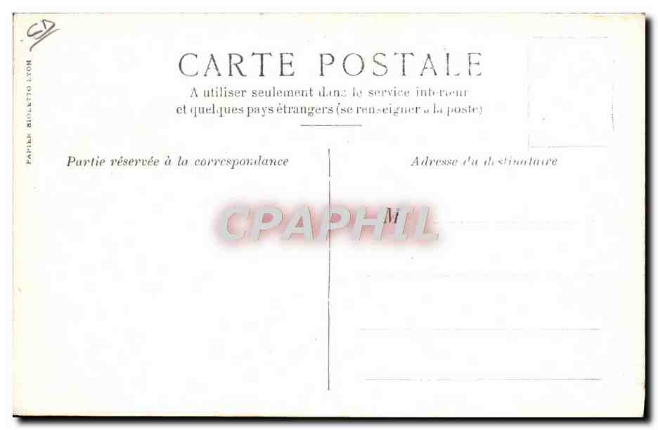 CPA Automobile Thery gagnant des eliminatoires 1905 Richard Brasier  — Verso