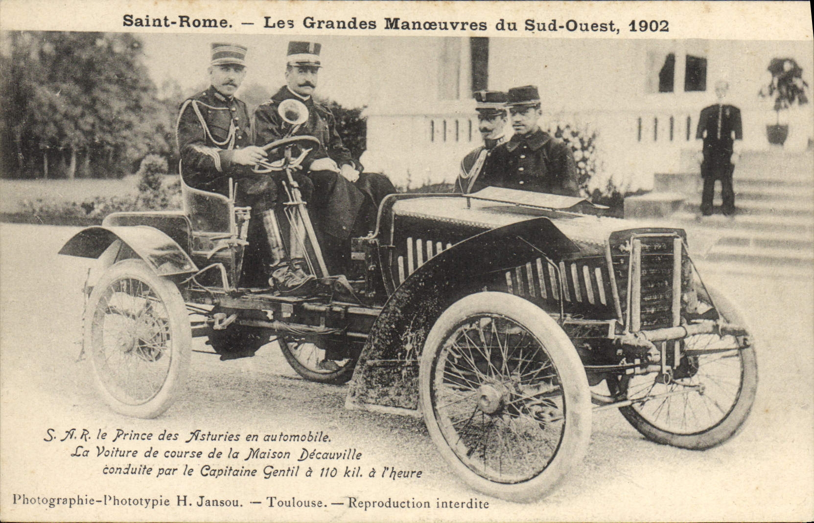 Saint-Rome — Las Grandes Maniobras del Sureste, 1902 — Fotografía-Fototipia H. Jansou, Toulouse