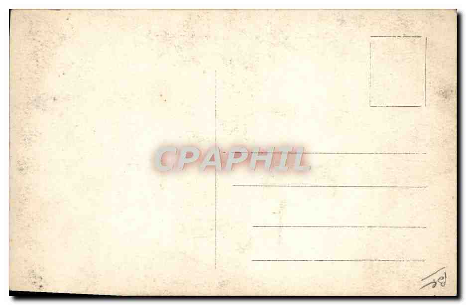 CARTE PHOTO Automobile Autobus Gavarnie  — Verso