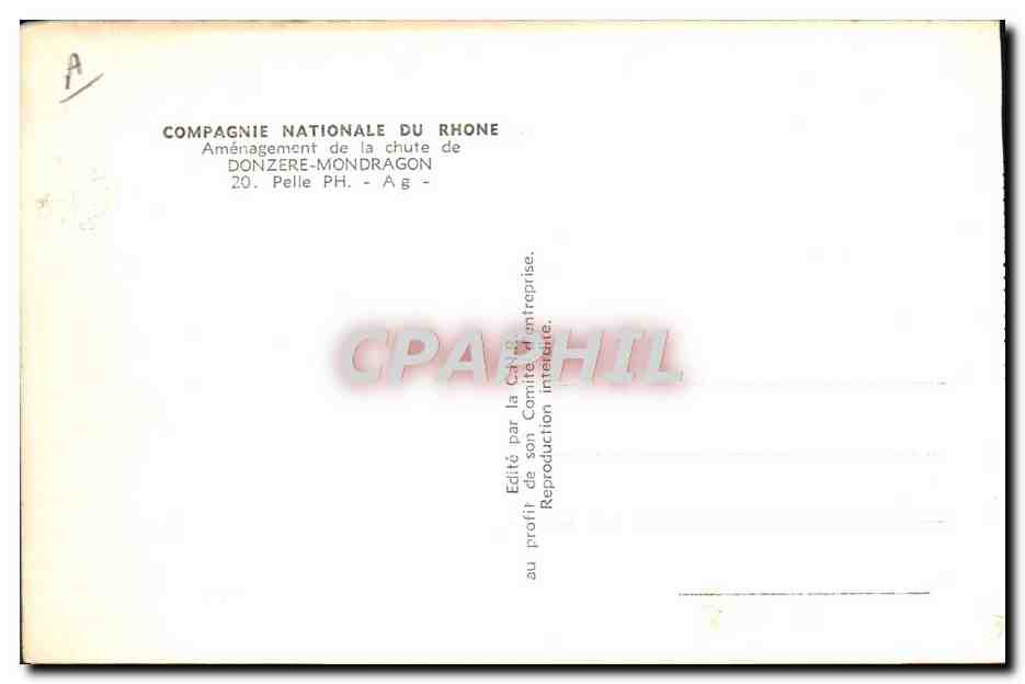 Pelle P&H — Aménagement de la chute de Donzère-Mondragon — Compagnie Nationale du Rhône — Reverso