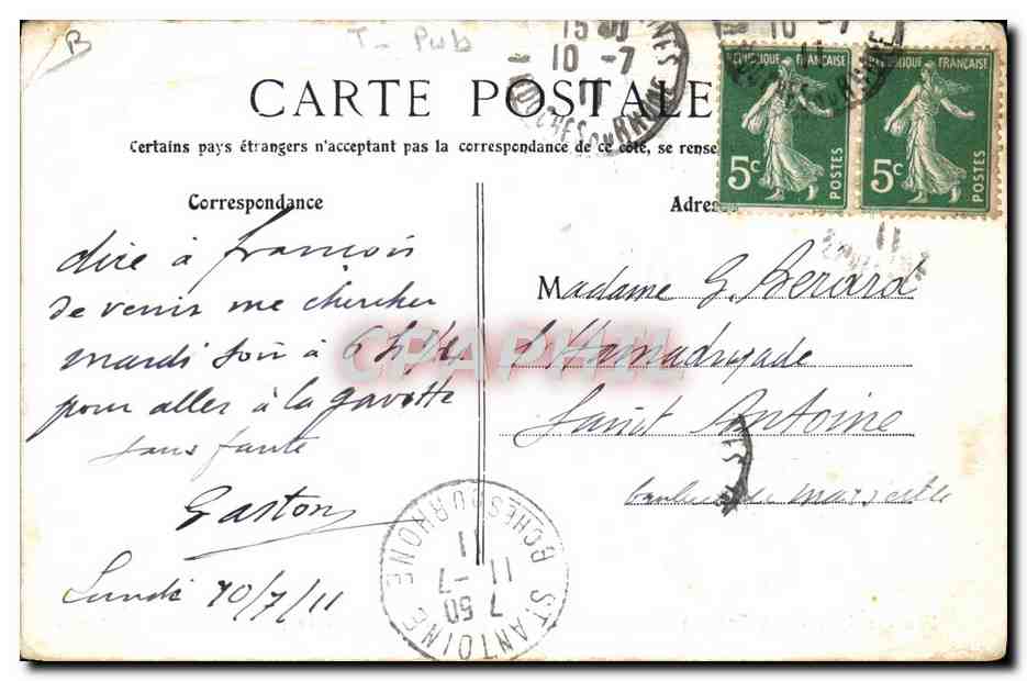 CPA Nouveau type de voitures Lion Noir  — Rückseite