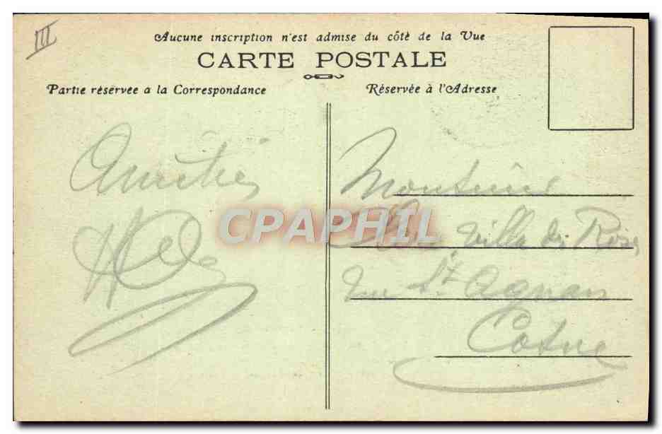 CPA Automobile Sourire du Morvan  — Verso