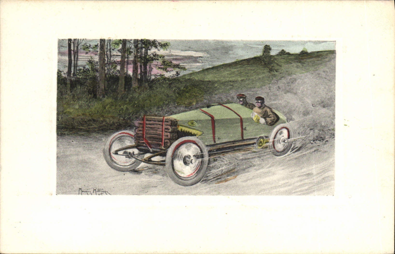 CPA Automobile Voiture de course 