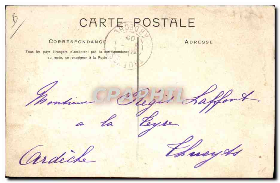 CPA Automobile Les 4 cylindres de Dion Bouton Puteaux  — Verso