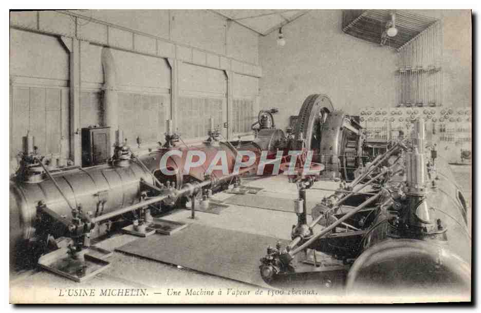 L'Usine Michelin — Une Machine à Vapeur de 1500 Chevaux — Union Postale Universelle