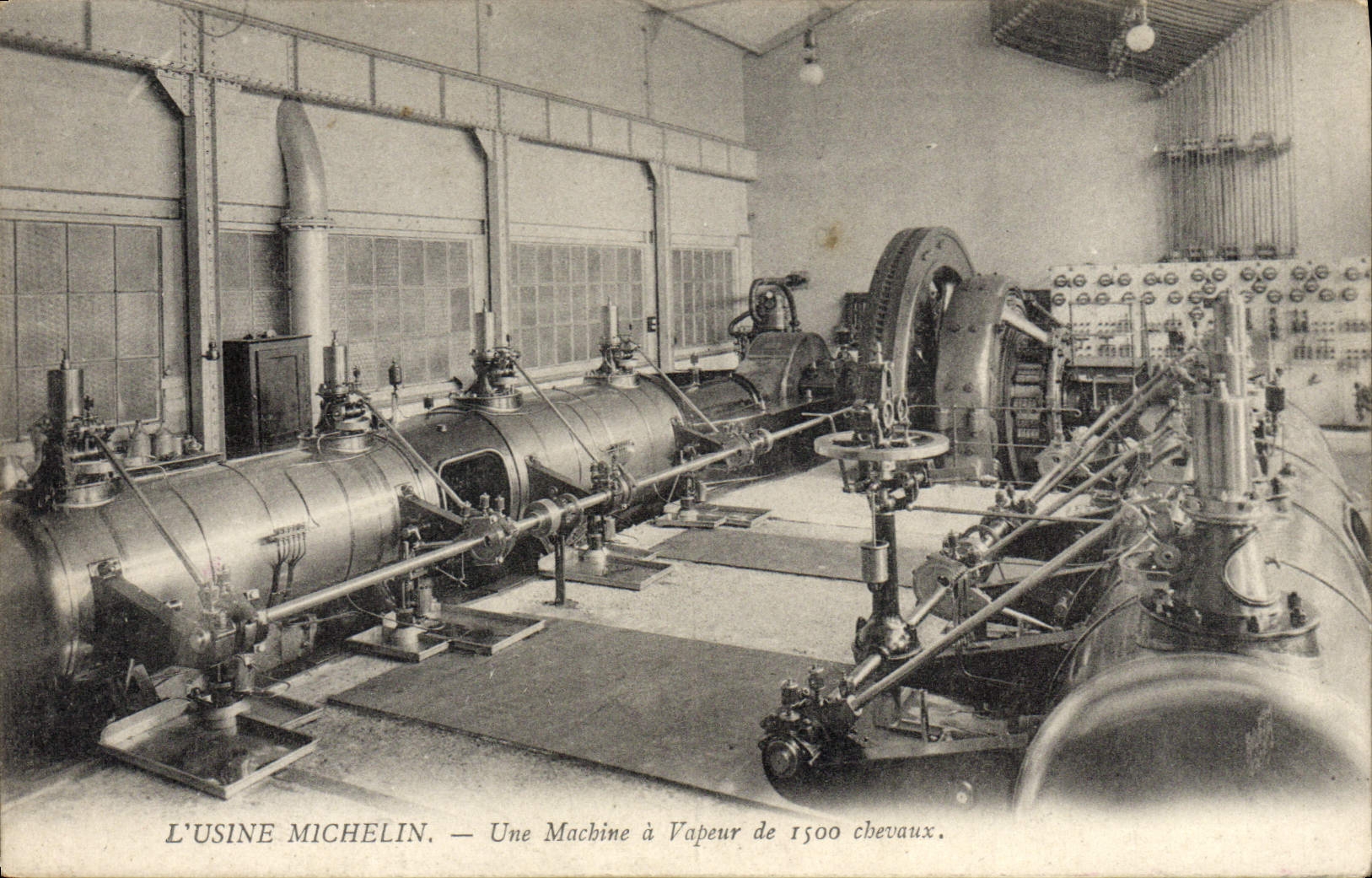 L'Usine Michelin — Une Machine à Vapeur de 1500 chevaux.
