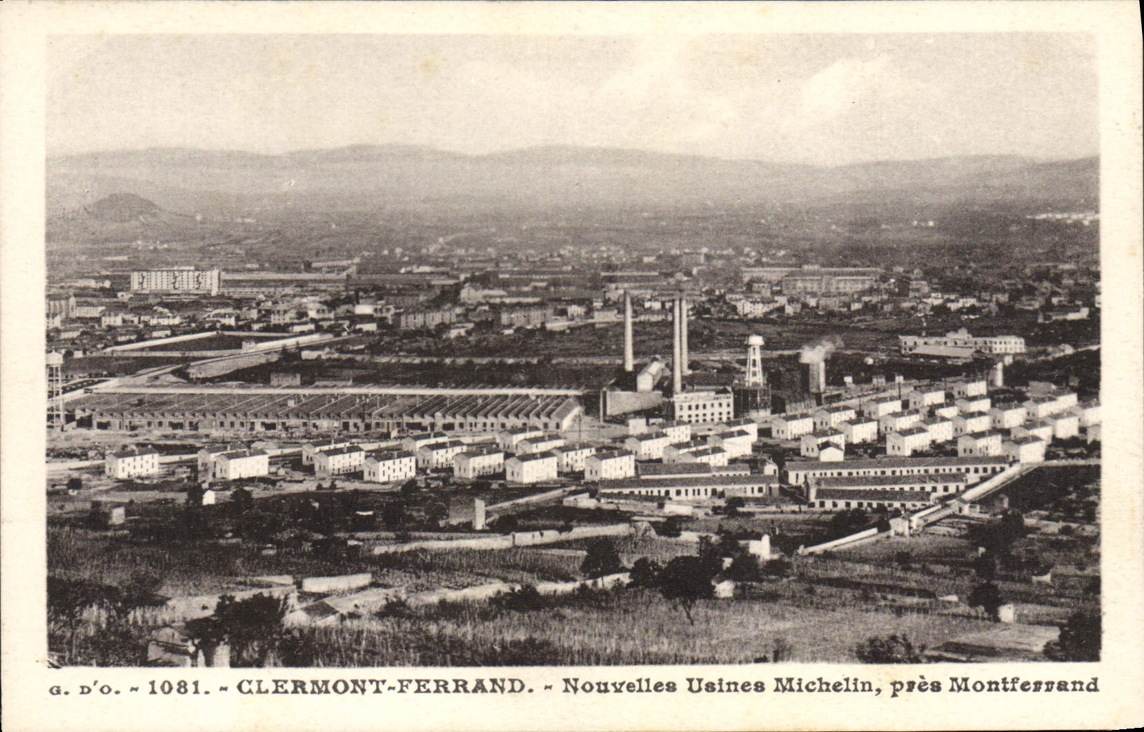 Clermont-Ferrand — Nouvelles Usines Michelin, près Montferrand — G. D'O. n° 1081