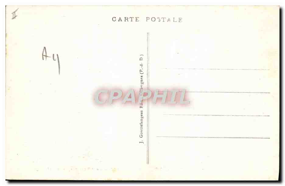 Clermont-Ferrand — Nouvelles Usines Michelin, près Montferrand — G. D'O. n° 1081 — Verso