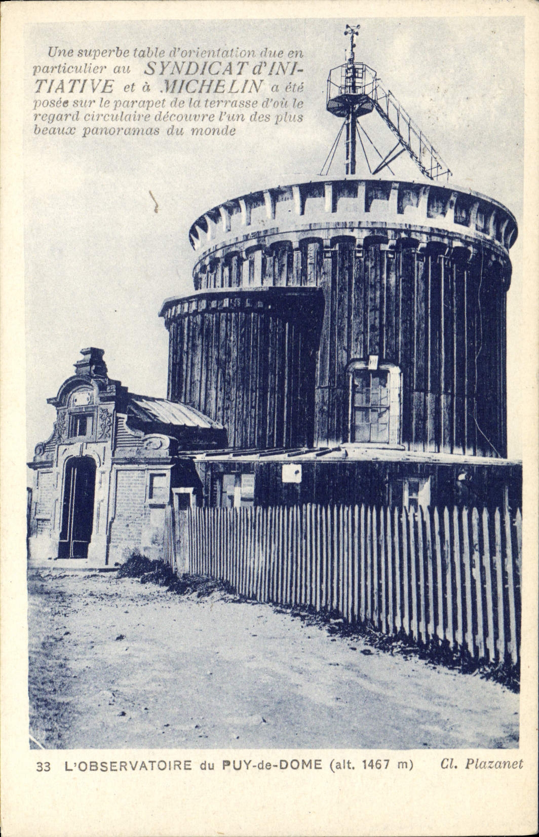 L'Observatoire du Puy-de-Dôme (alt. 1467 m) — Cl. Plazanet — n°33