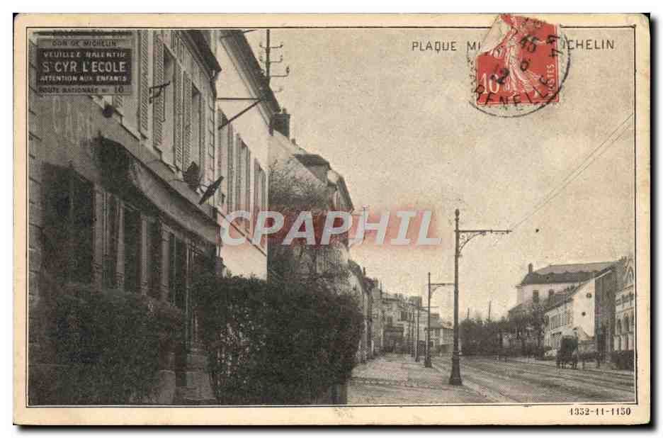 St-Cyr-l'École — Vue de la rue — Plaque Michelin n°11150