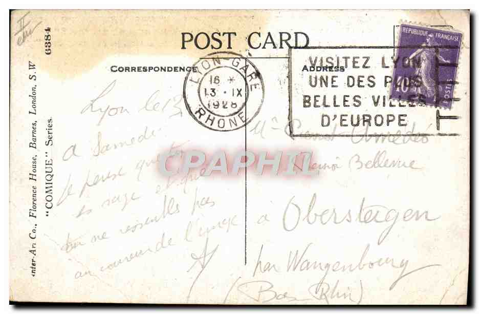 CPA Moto Donald Mc Gitt — Rückseite