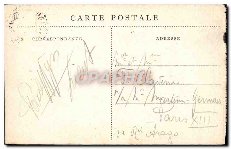 CPA Moto Verdun Rue de l'eglise Militaria  — Rückseite