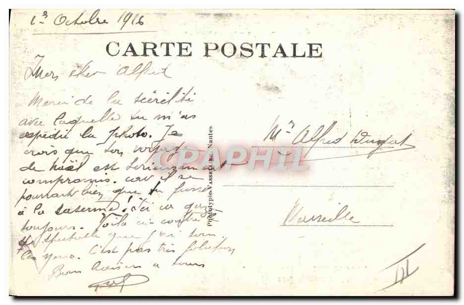 CPA Moto Verdun Rue Saint Pierre Militaria — Rückseite