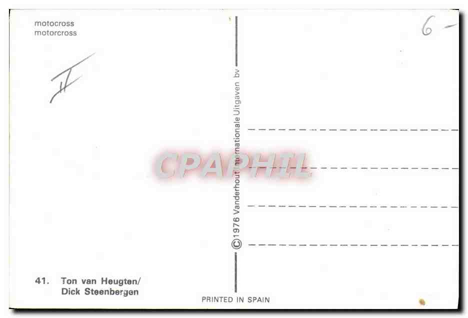 CPM Moto Ton Van Heugten Dick Steenbergen  — Rückseite