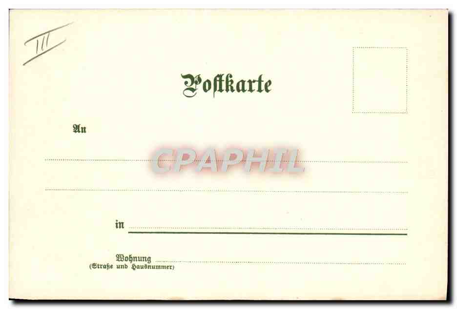 CPA Illustrateur Gruss von Godesberg C Pfaff — Rückseite