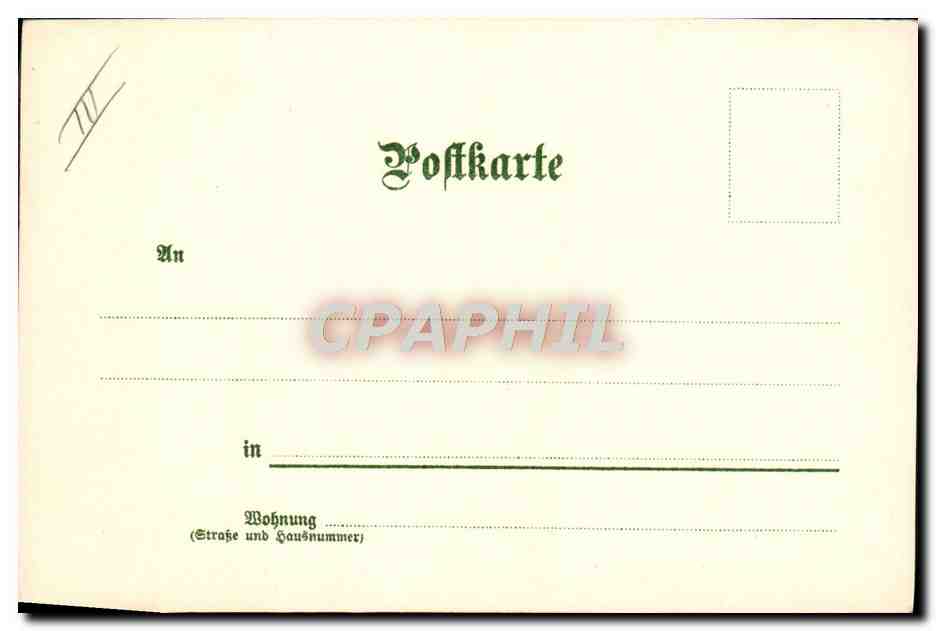 CPA Illustrateur Bacharach Altes Haus C Pfaff — Rückseite