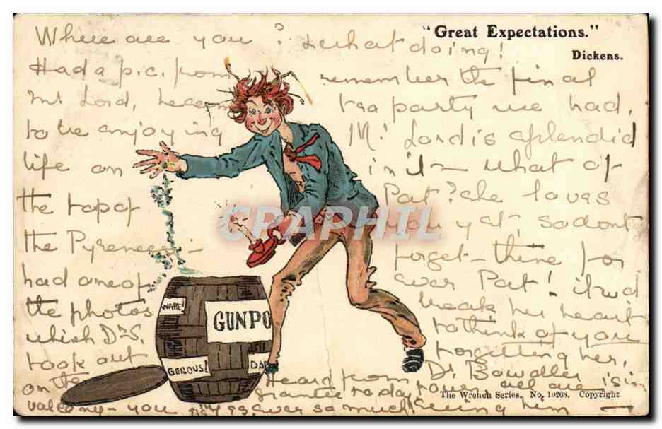 CPA Illustrateur Great Expectations Dickens