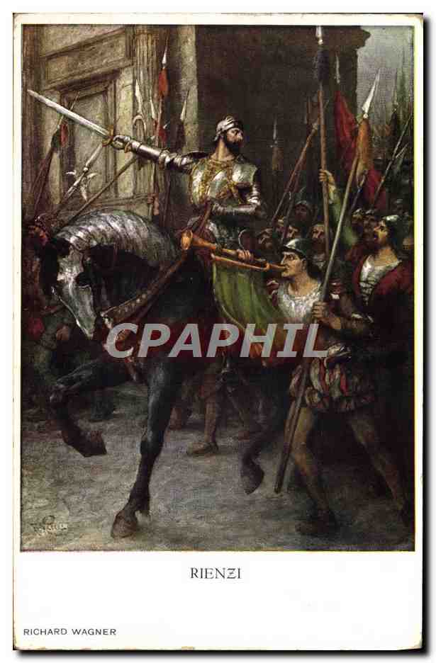 CPA Illustrateur Rienzi Richard Wagner 