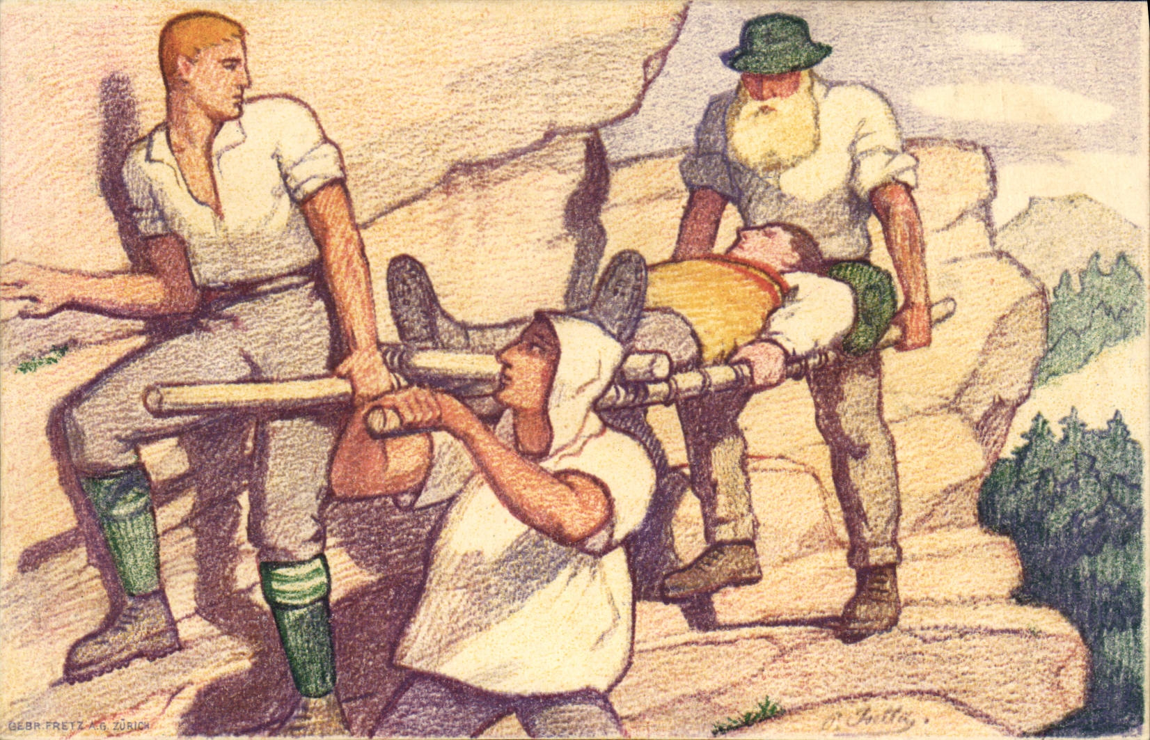 CPA Illustrateur Fete Nationale 1921 Suisse 