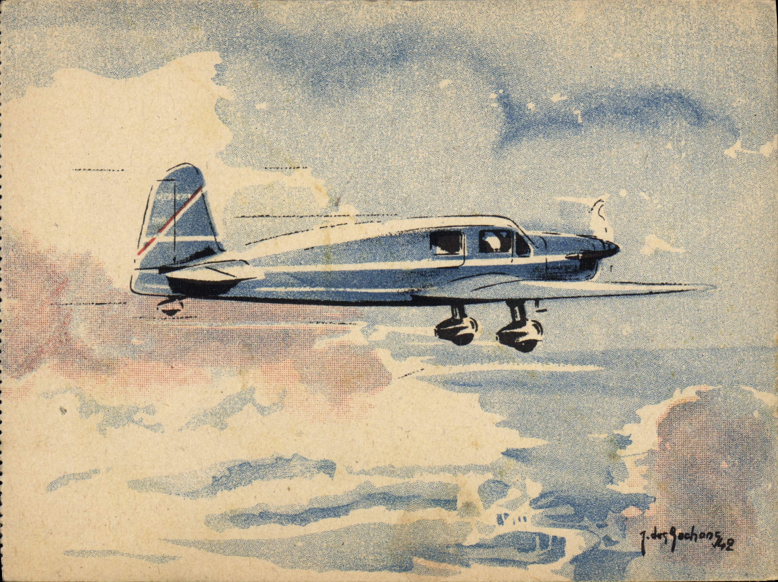 Caudron Simoun — Avion de tourisme et liaisons rapides — éditeur CPHAPHIL, n°7