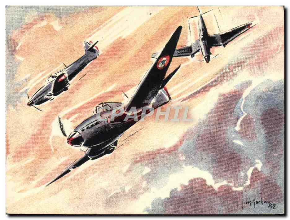 CPM Avion Aviation Loire Nieuport 40 Bombardement en pique et attaque