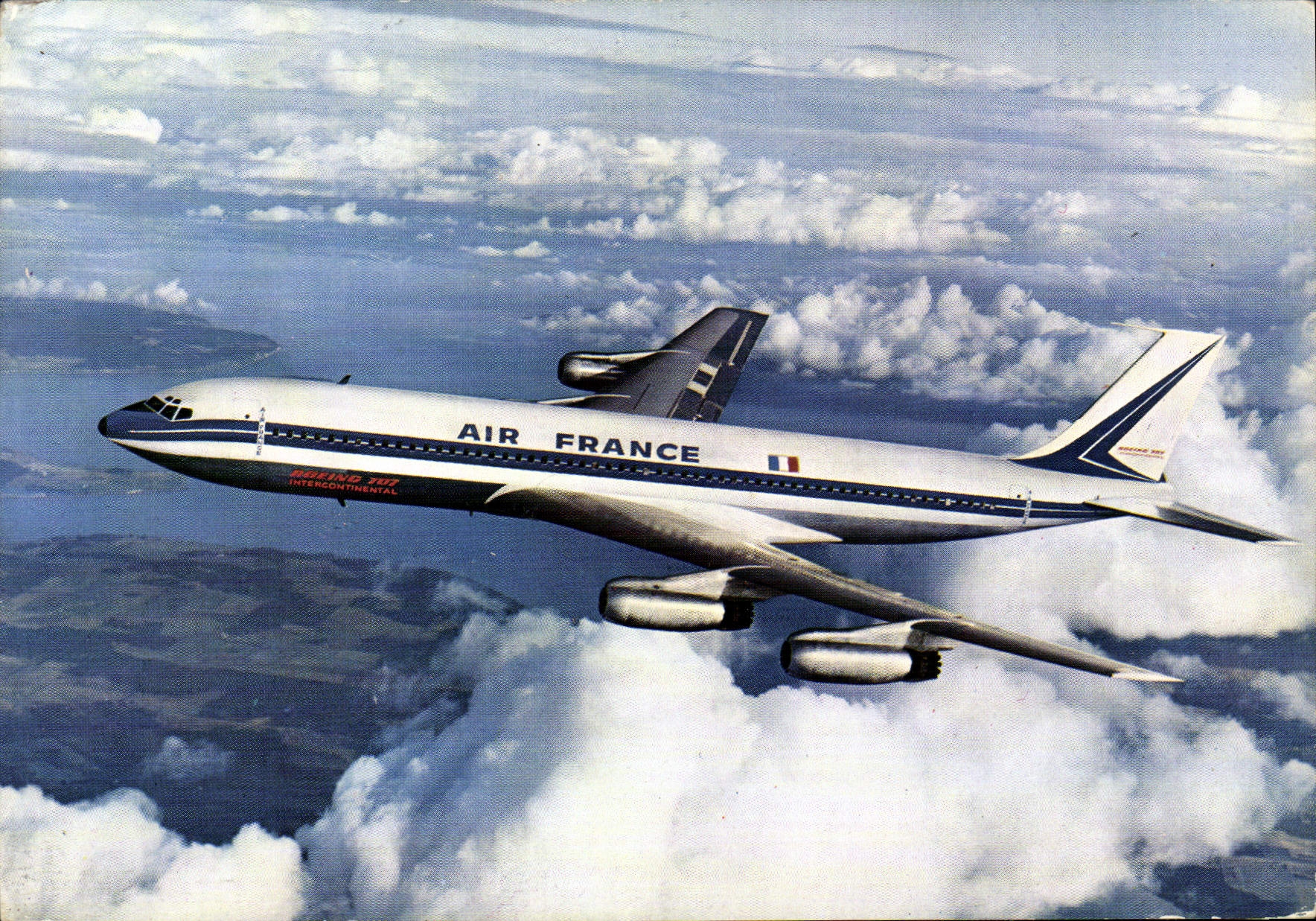 CPM Avion Aviation Air France Boeing Jet Intercontinental 