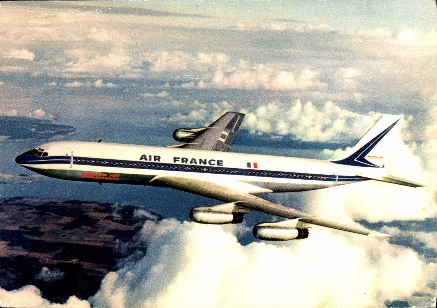 CPM Avion Aviation Air France Boeing Jet Intercontinental 