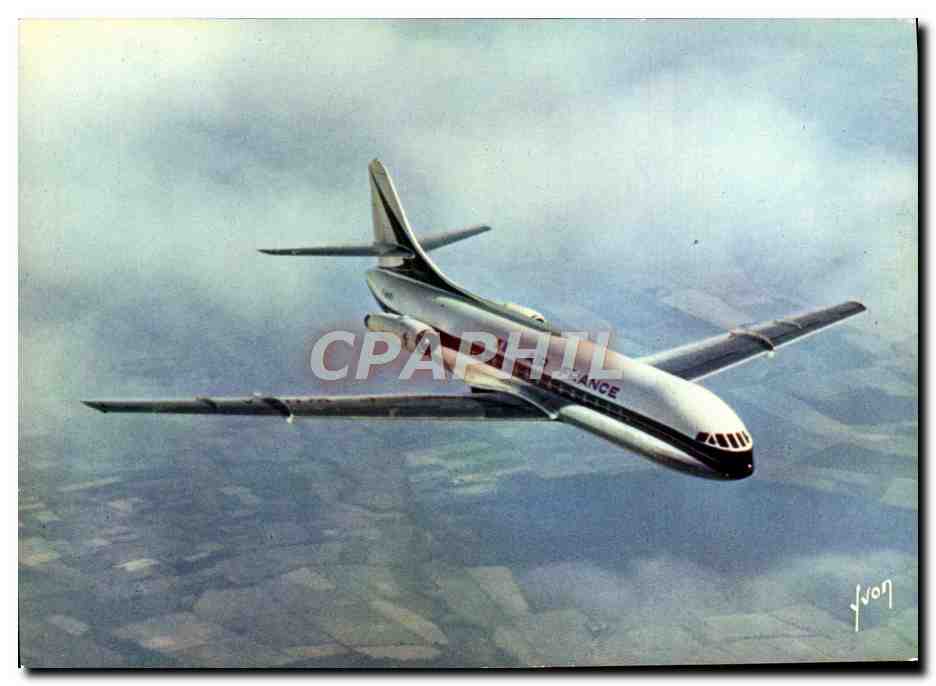 CPM Avion Aviation Caravalle d'Air France 
