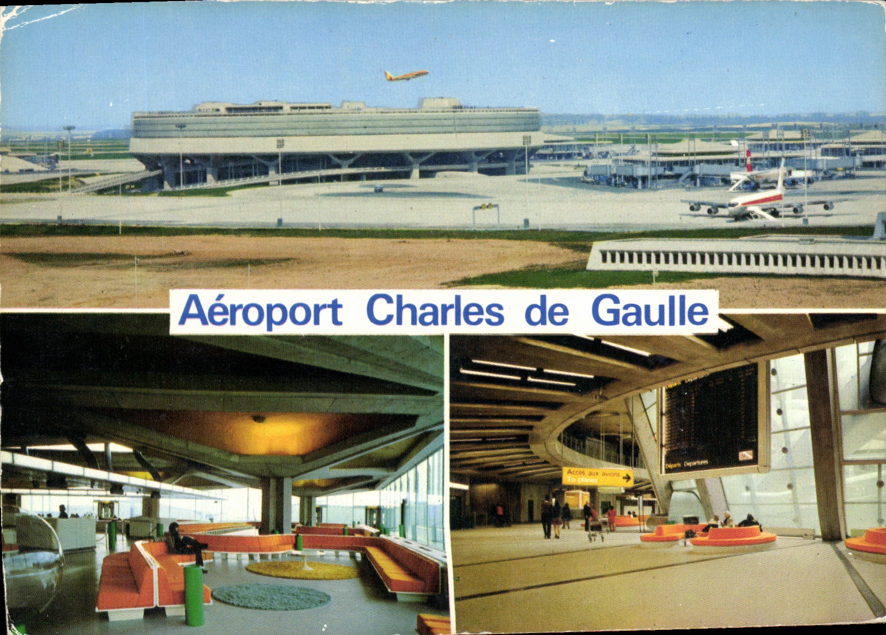 CPM Avion Aviation Roissy en France Aeroport de Charles de Gaulle 