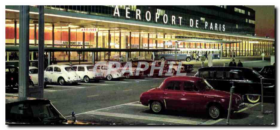 CPM Avion Aviation Aeroport de Paris Orly Entree de l'aerogare