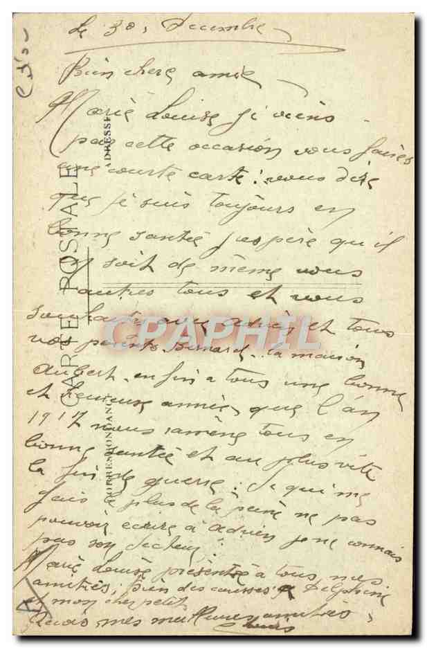 CPA Avion Aviation Camp d'aviation pres Dijon Les hangards — Verso