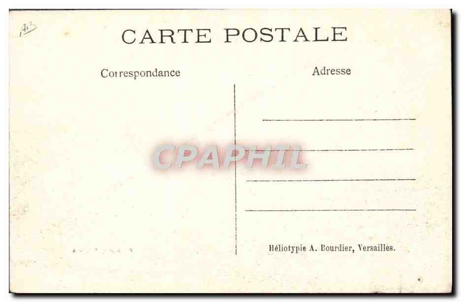 CPA Avion Aviation Toussus le Noble Hangars militaires — Rückseite