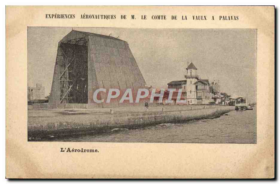 CPA Avion Aviation Experiences aeronautiques de M le Comte de la Vaulx a Palavas Aerodrome