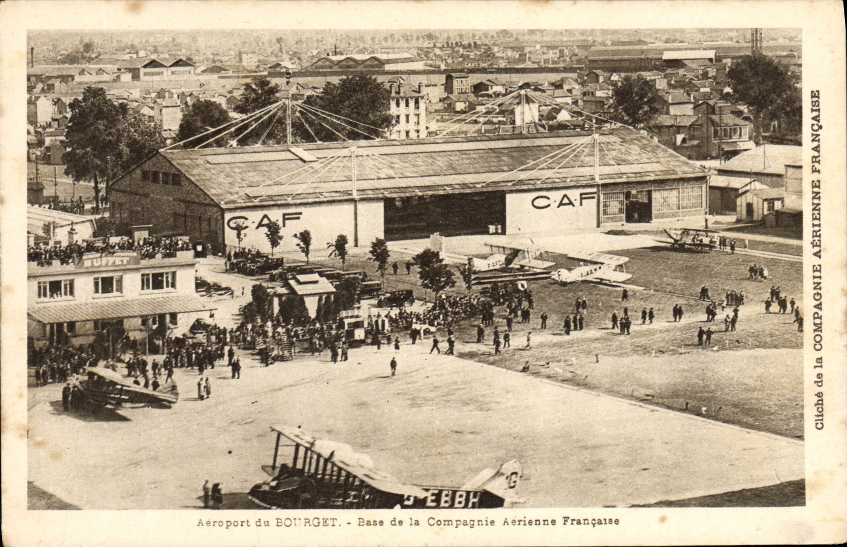 CPA Avion Aviation Le Bourget Base de la compagnie aerienne francaise