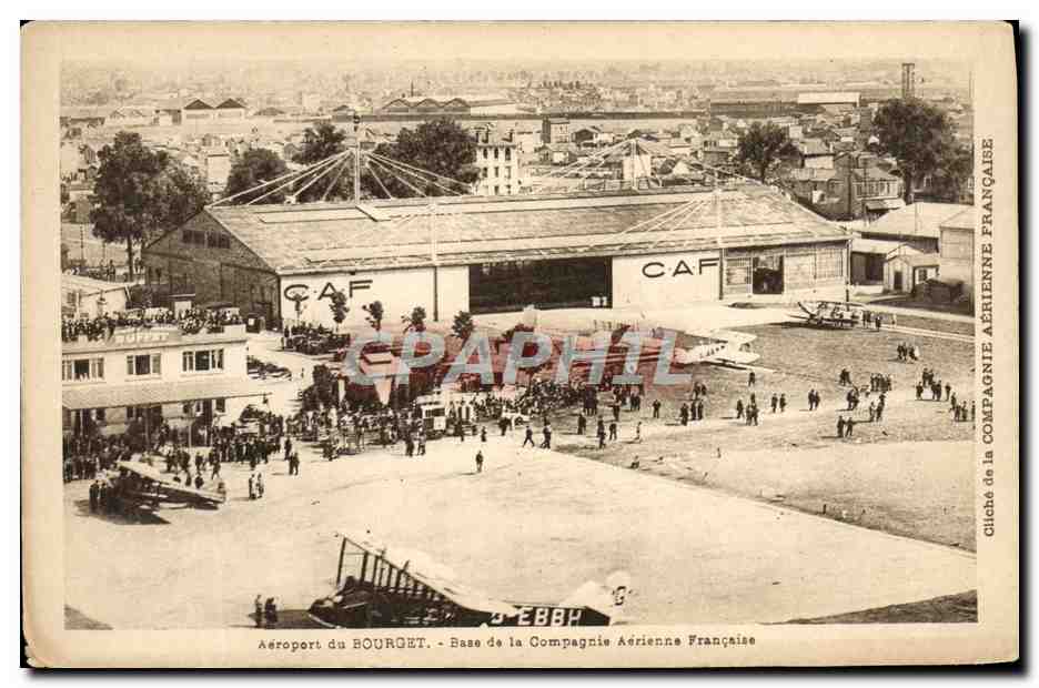 CPA Avion Aviation Le Bourget Base de la compagnie aerienne francaise