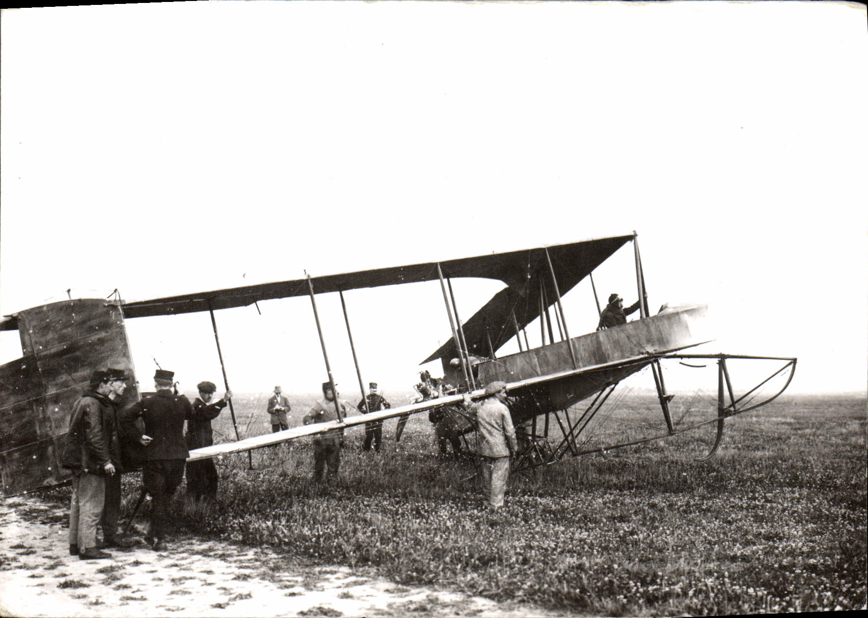 CPM Avion Aviation La belle epoque Biplan Dunne 
